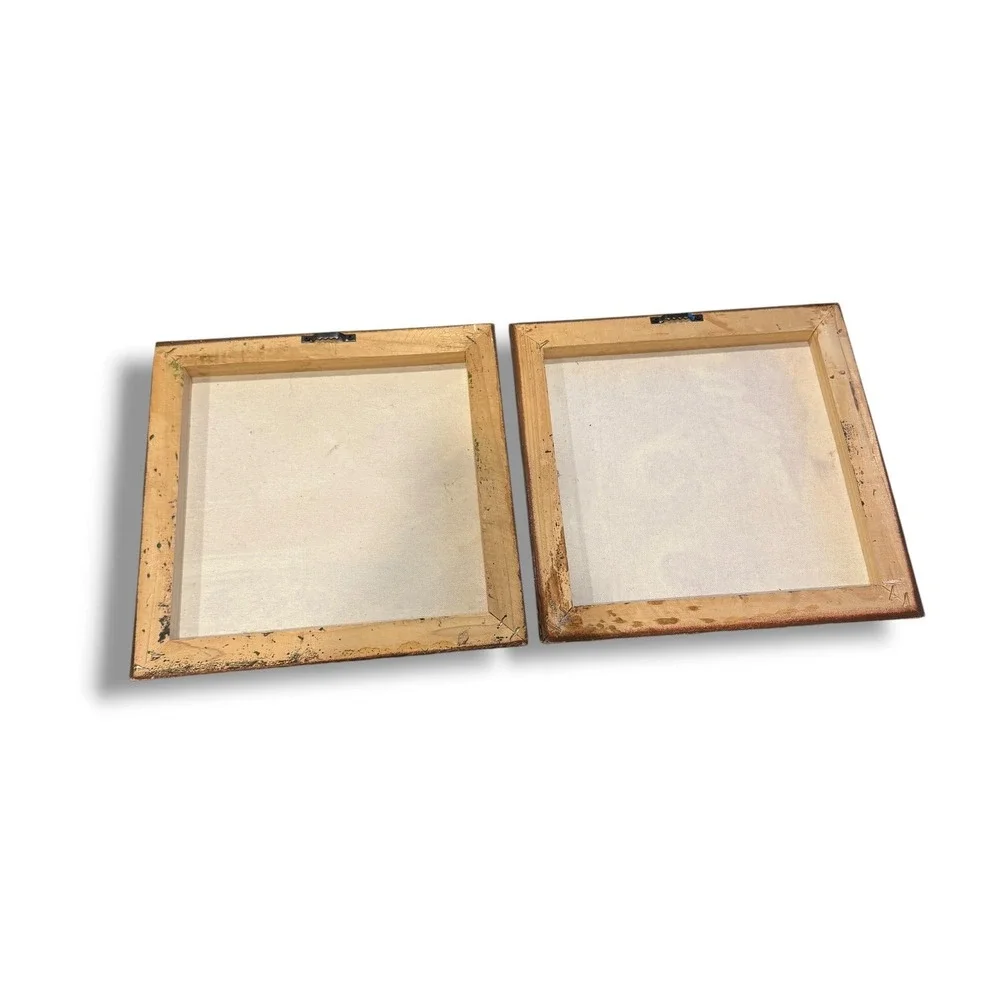 Coffee Wall Art Set Mocha Cappuccino 10x10 Brown 3D Textured Tuscan Kitchen